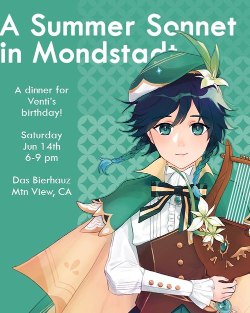 A Summer Sonnet in Mondstadt: A dinner for Venti's birthday