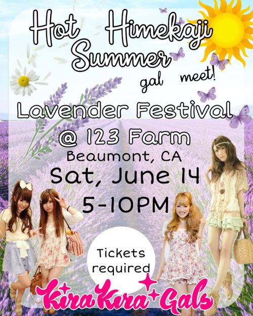 Hot Himekajı Summer gal meet! Lavender Festival