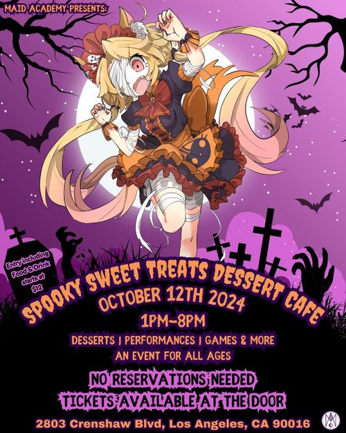 Maid Academy’s Spooky Sweet Treats Café